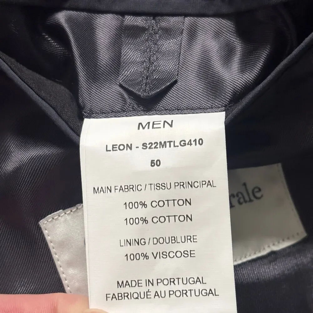 OFFICINE GENERALE EU 50 LIGHTWEIGHT DOUBLE BREASTED NAVY BLAZER NWT